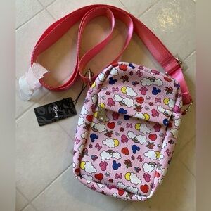 New! Buckle Down Disney Minnie Mouse, Mickey Mouse, Rainbow Crossbody